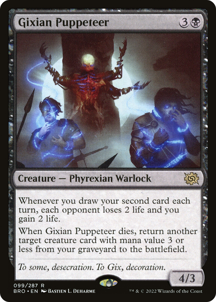 Image of Gixian Puppeteer (BRO-099) - The Brothers' War Foil