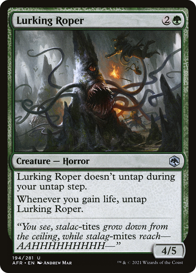 Image of Lurking Roper (AFR-194) - Adventures in the Forgotten Realms