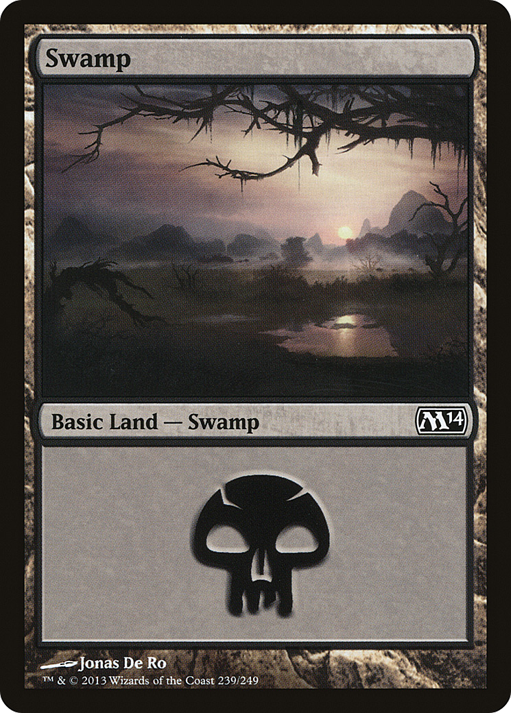 Image of Swamp (239) (M14-239) - Magic 2014 Foil