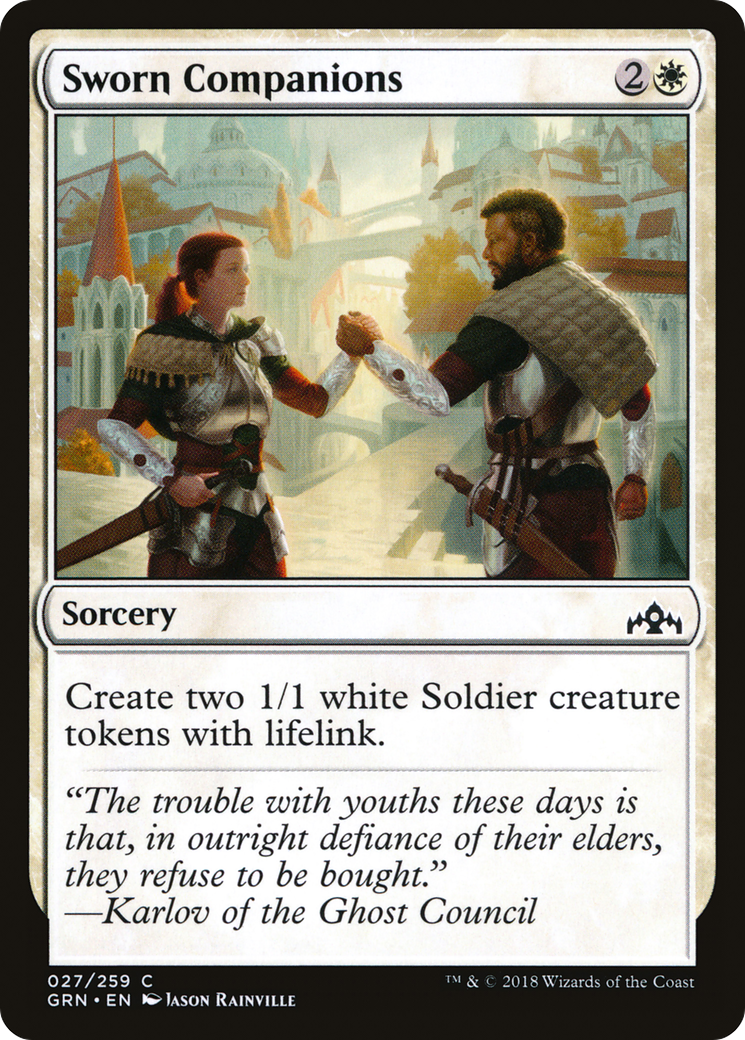 Image of Sworn Companions (GRN-027) - Guilds of Ravnica Foil