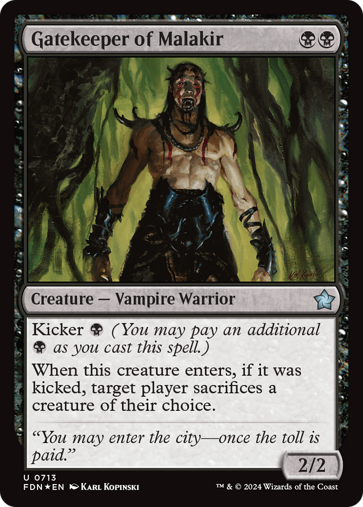 Image of Gatekeeper of Malakir (FDN-713) - Foundations Foil
