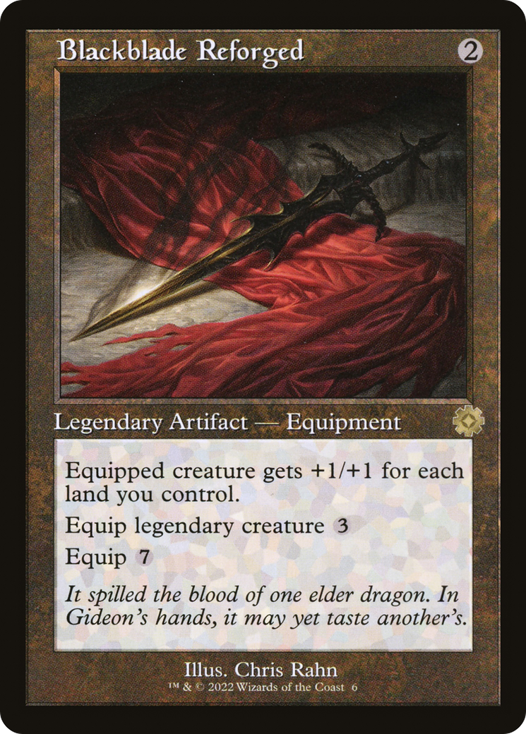 Image of Blackblade Reforged (BRR-006) - The Brothers' War Retro Artifacts Foil