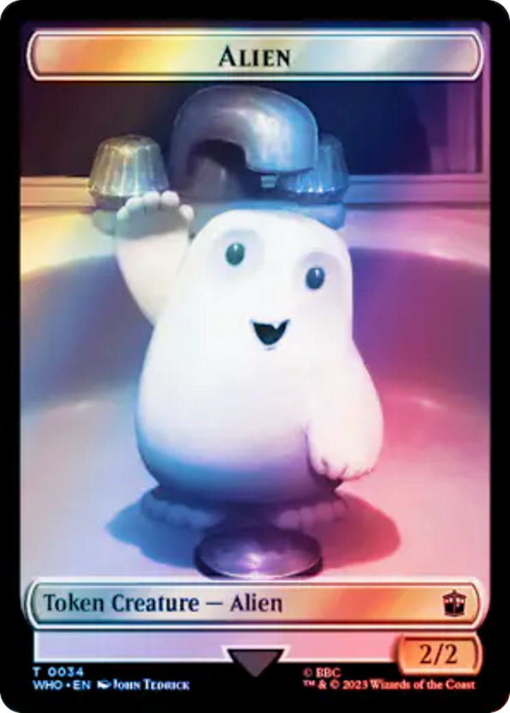 Image of Alien (TWHO-034) - Doctor Who Tokens Foil