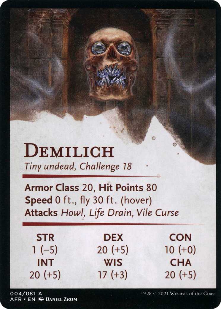 Image of Demilich // Demilich (AAFR-004) - Adventures in the Forgotten Realms Art Series (Borderless)
