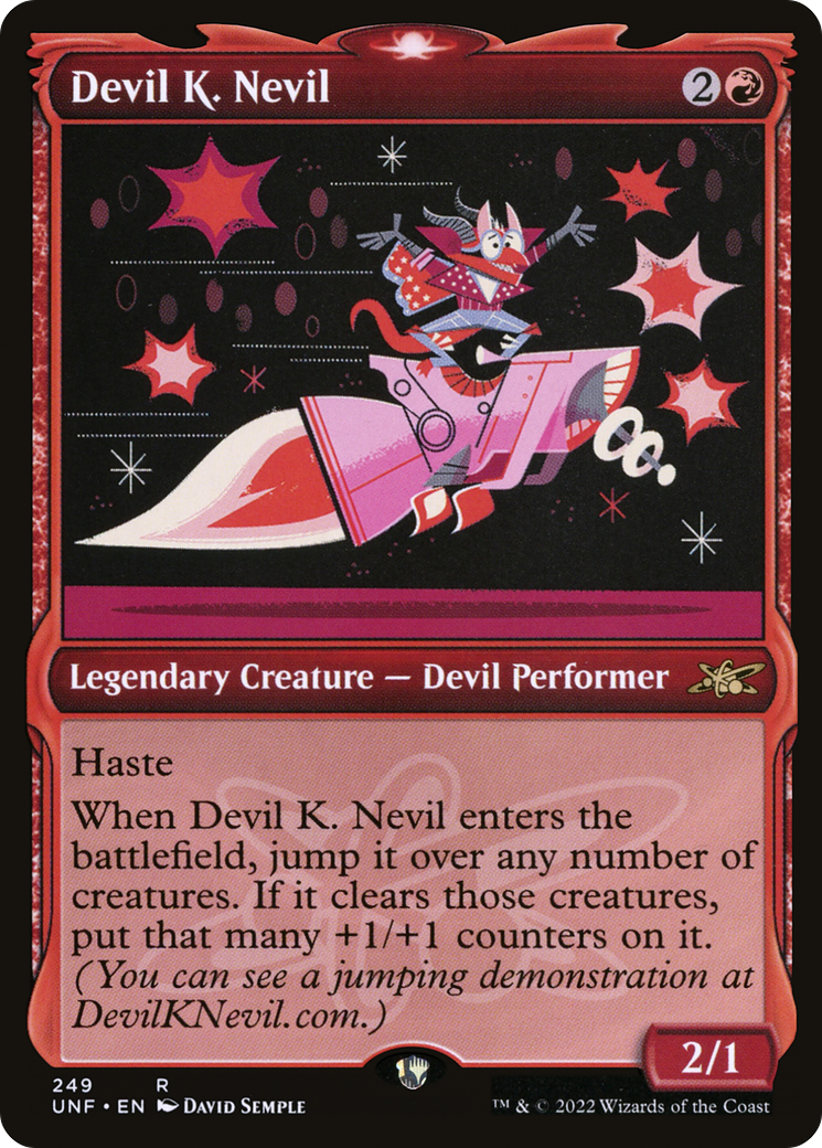 Image of Devil K. Nevil (Showcase) (UNF-249) - Unfinity: (Showcase)
