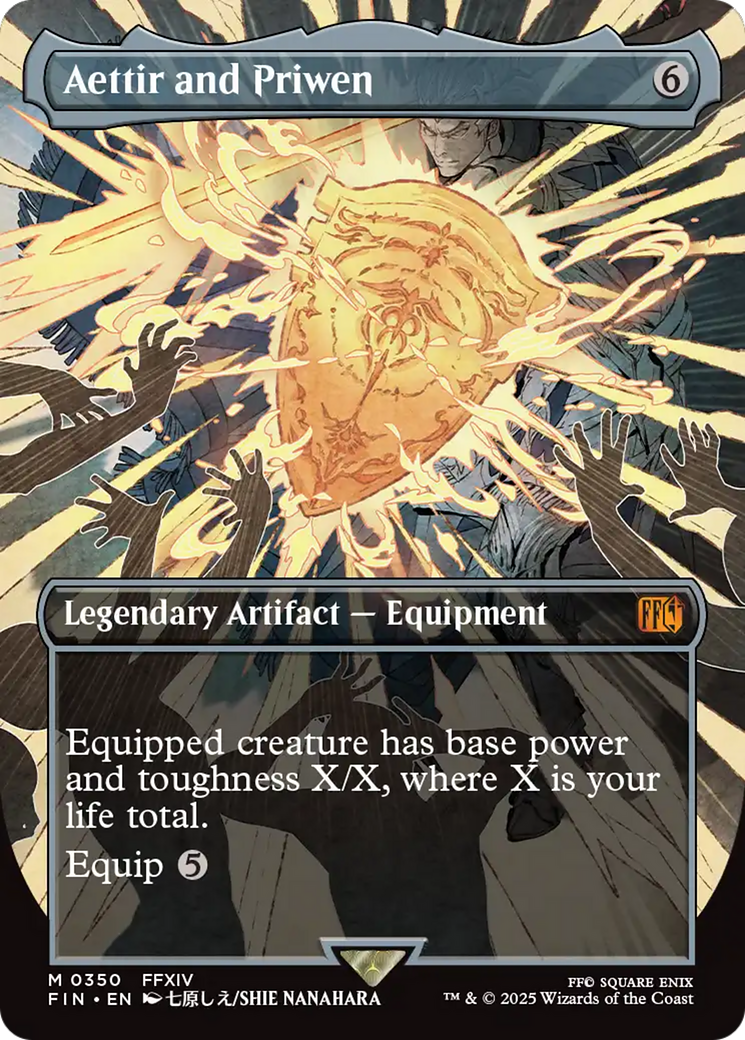 Image of Aettir and Priwen (Borderless) (FIN-350) - FINAL FANTASY (Borderless) Foil