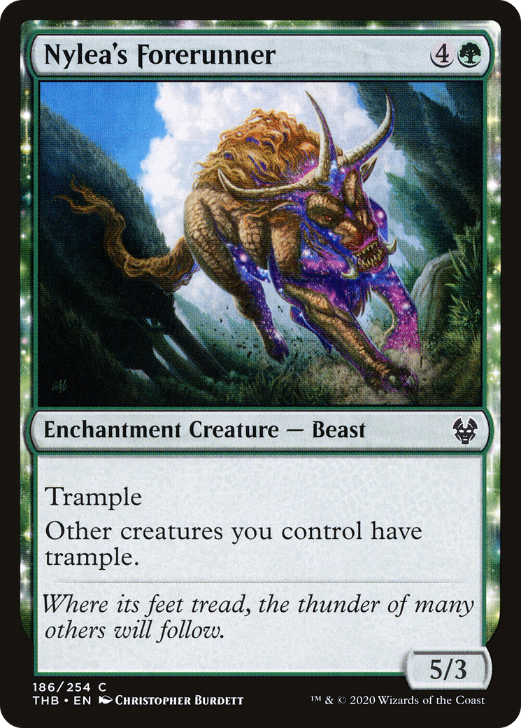 Image of Nylea's Forerunner (THB-186) - Theros Beyond Death: (enchantment) Foil