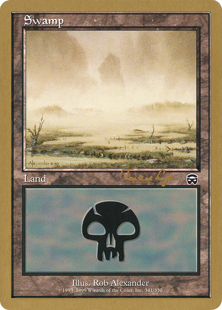 Image of Swamp (341) - 2001 Tom van de Logt (MMQ) (WCD-) - World Championship Decks 2001