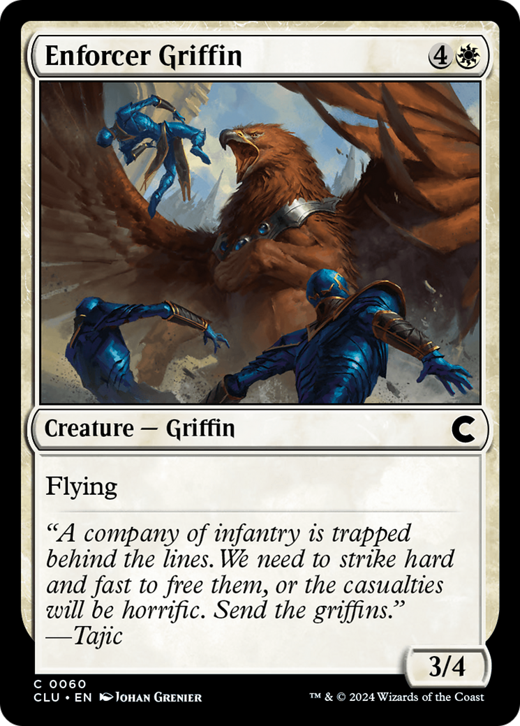 Image of Enforcer Griffin (CLU-060) - Ravnica: Clue Edition