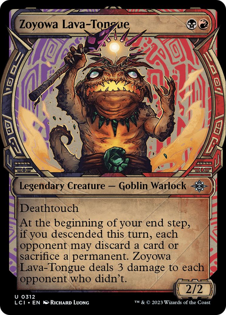 Image of Zoyowa Lava-Tongue (Showcase) (LCI-312) - The Lost Caverns of Ixalan: (Showcase)