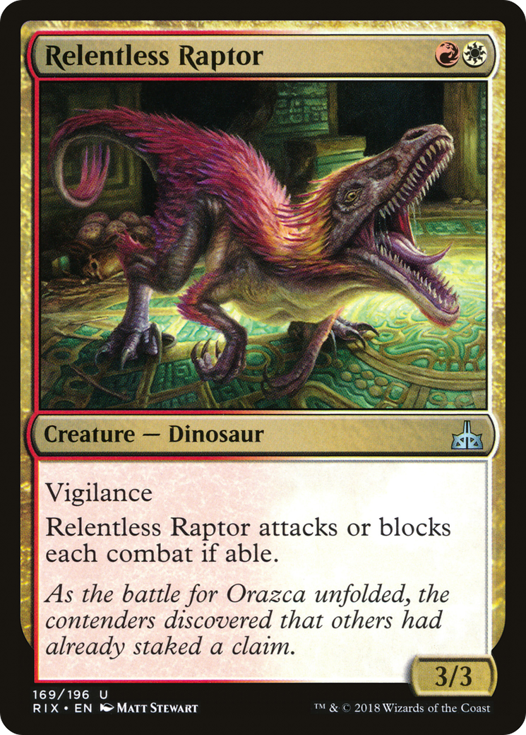 Image of Relentless Raptor (RIX-169) - Rivals of Ixalan