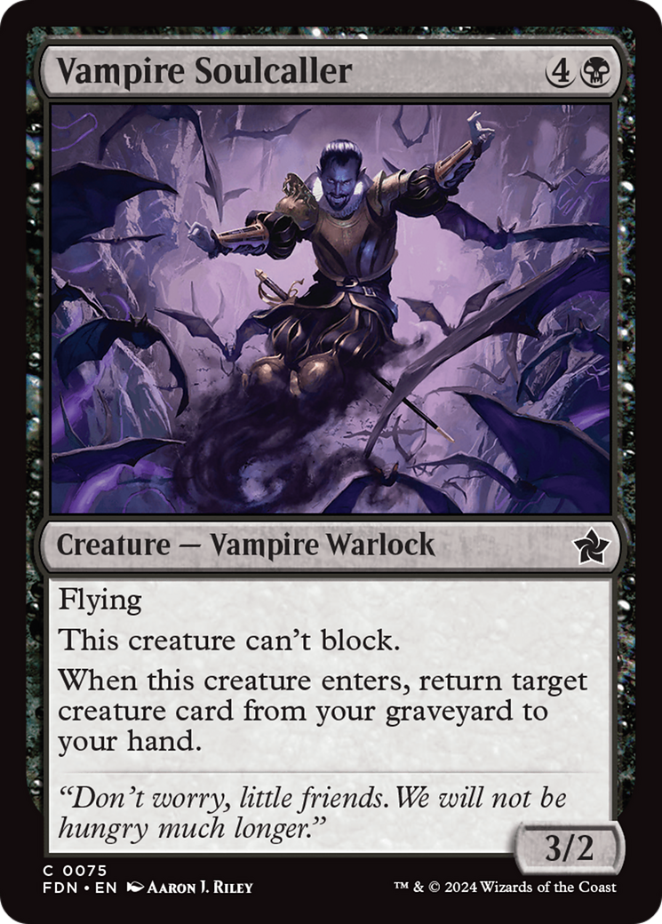 Image of Vampire Soulcaller (FDN-075) - Foundations Foil