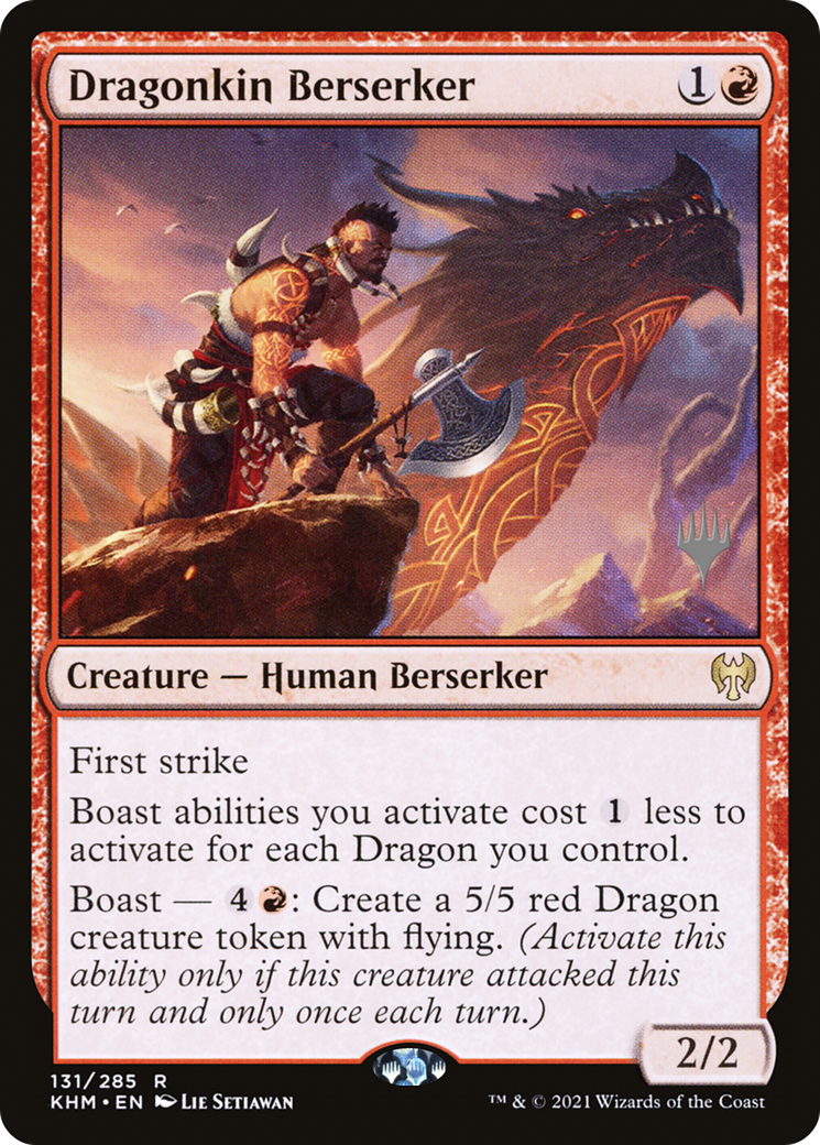 Image of Dragonkin Berserker (PPKHM-131) - Kaldheim Promos Foil