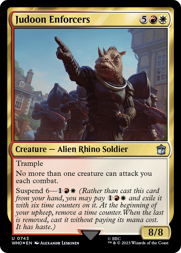 Image of Judoon Enforcers (Surge Foil) (WHO-743) - Doctor Who Foil