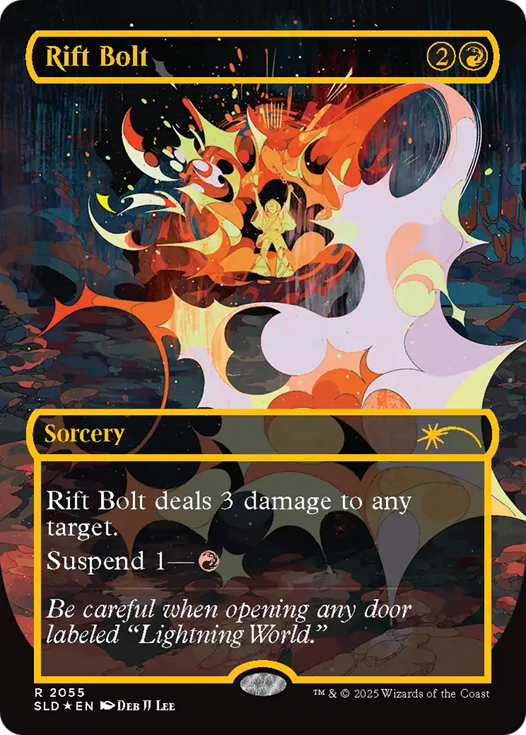 Image of Rift Bolt (SLD-2055) - Secret Lair Drop (Borderless) Foil
