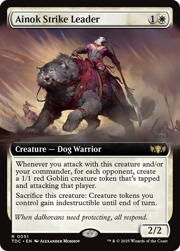 Image of Ainok Strike Leader (Extended Art) (TDC-051) - Commander: Tarkir: Dragonstorm: (Extended Art)
