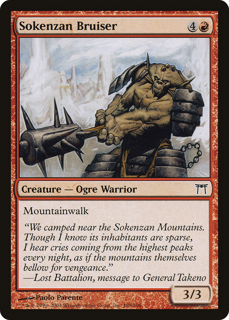 Image of Sokenzan Bruiser (CHK-188) - Champions of Kamigawa Foil