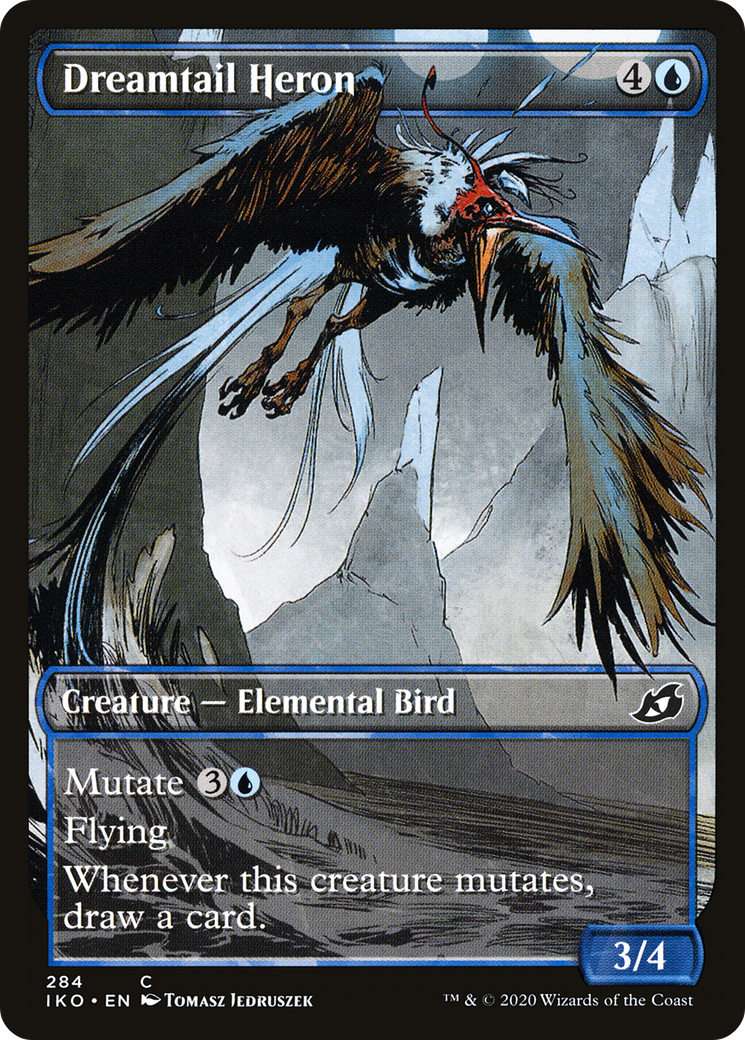 Image of Dreamtail Heron (Showcase) (IKO-284) - Ikoria: Lair of Behemoths: (Showcase)