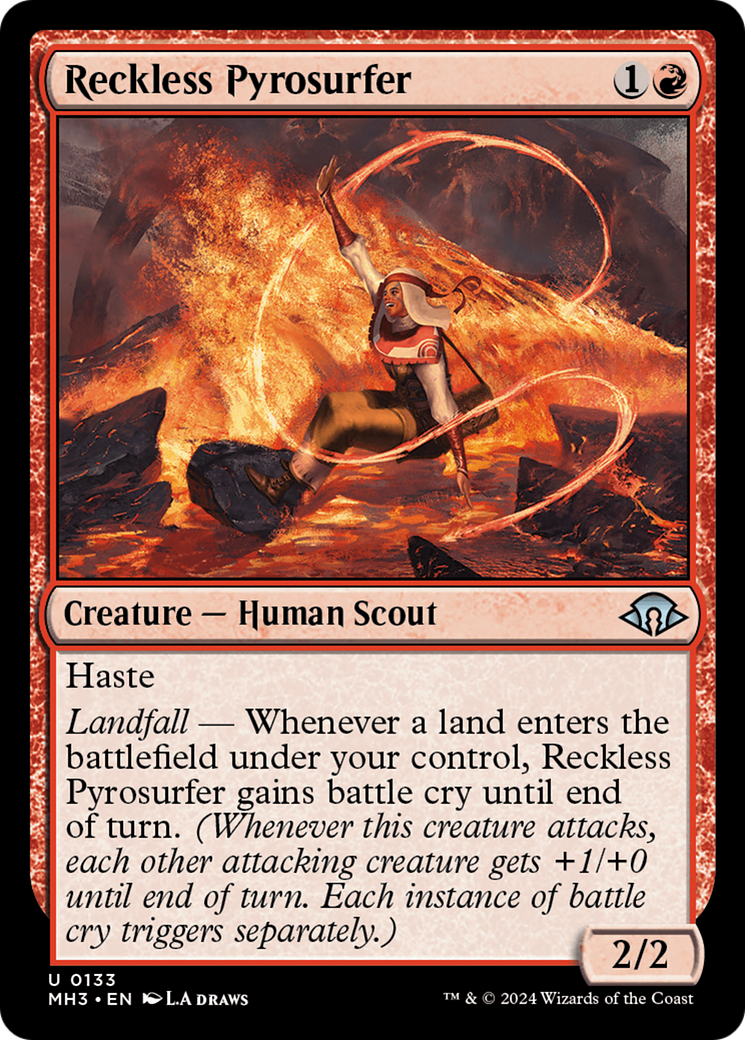 Image of Reckless Pyrosurfer (MH3-133) - Modern Horizons 3 Foil