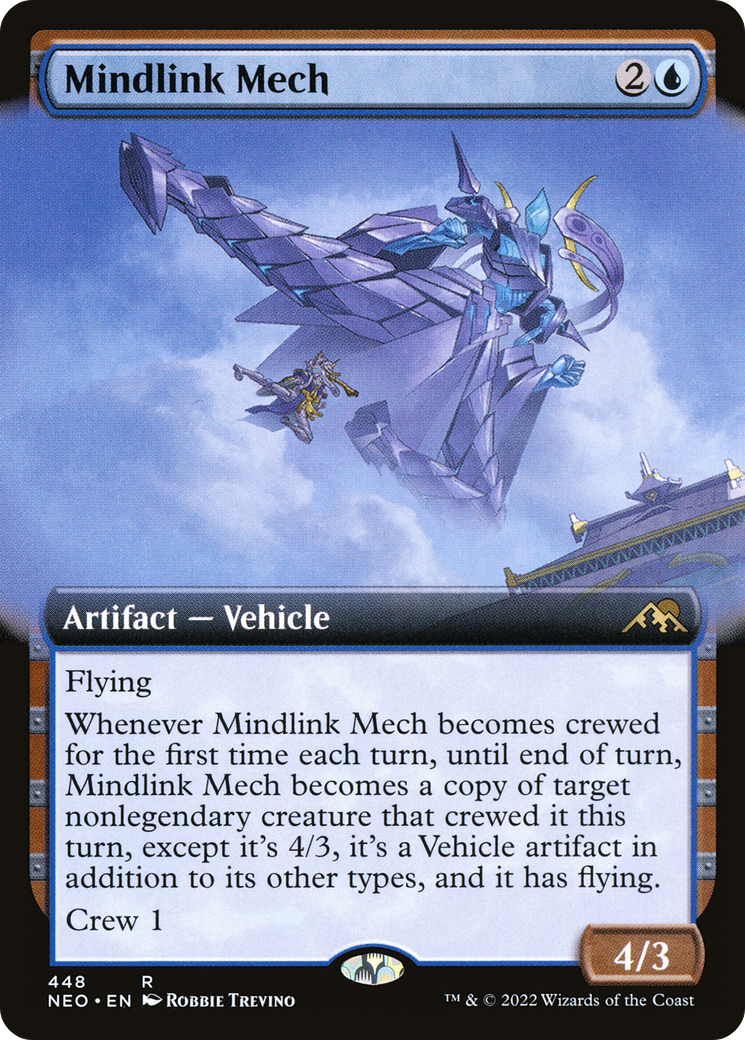 Image of Mindlink Mech (Extended Art) (NEO-448) - Kamigawa: Neon Dynasty: (Extended Art) Foil