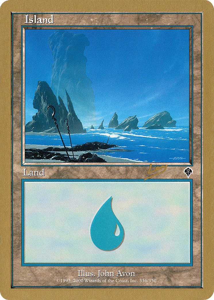 Image of Island (336) - 2002 Raphael Levy (INV) (WCD-) - World Championship Decks 2002