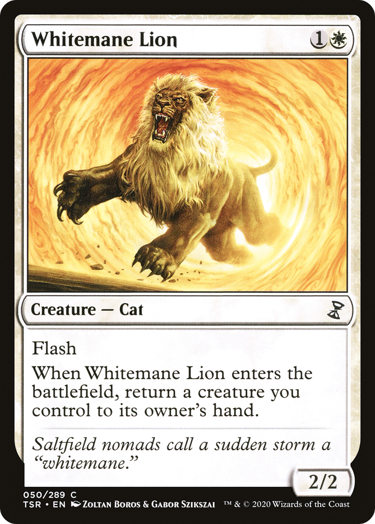Image of Whitemane Lion (TSR-050) - Time Spiral Remastered Foil