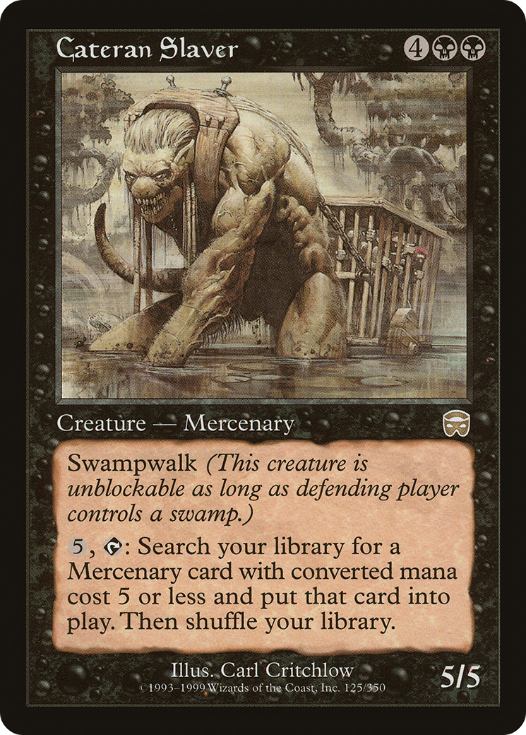 Image of Cateran Slaver (MMQ-125) - Mercadian Masques Foil