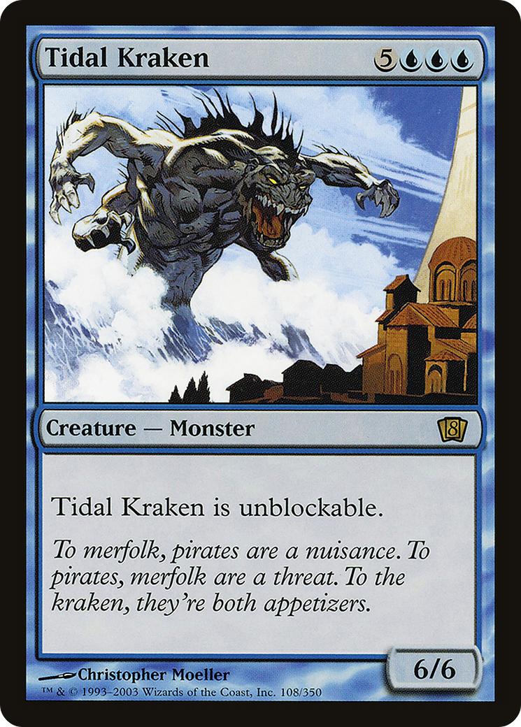 Image of Tidal Kraken (8ED-108) - 8th Edition Foil