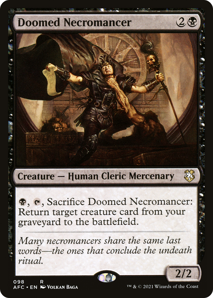 Image of Doomed Necromancer (AFC-098) - Forgotten Realms Commander
