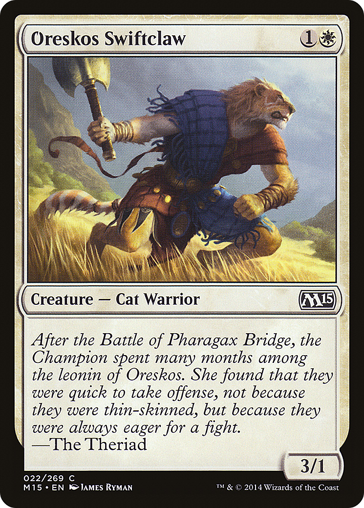 Image of Oreskos Swiftclaw (M15-022) - Magic 2015