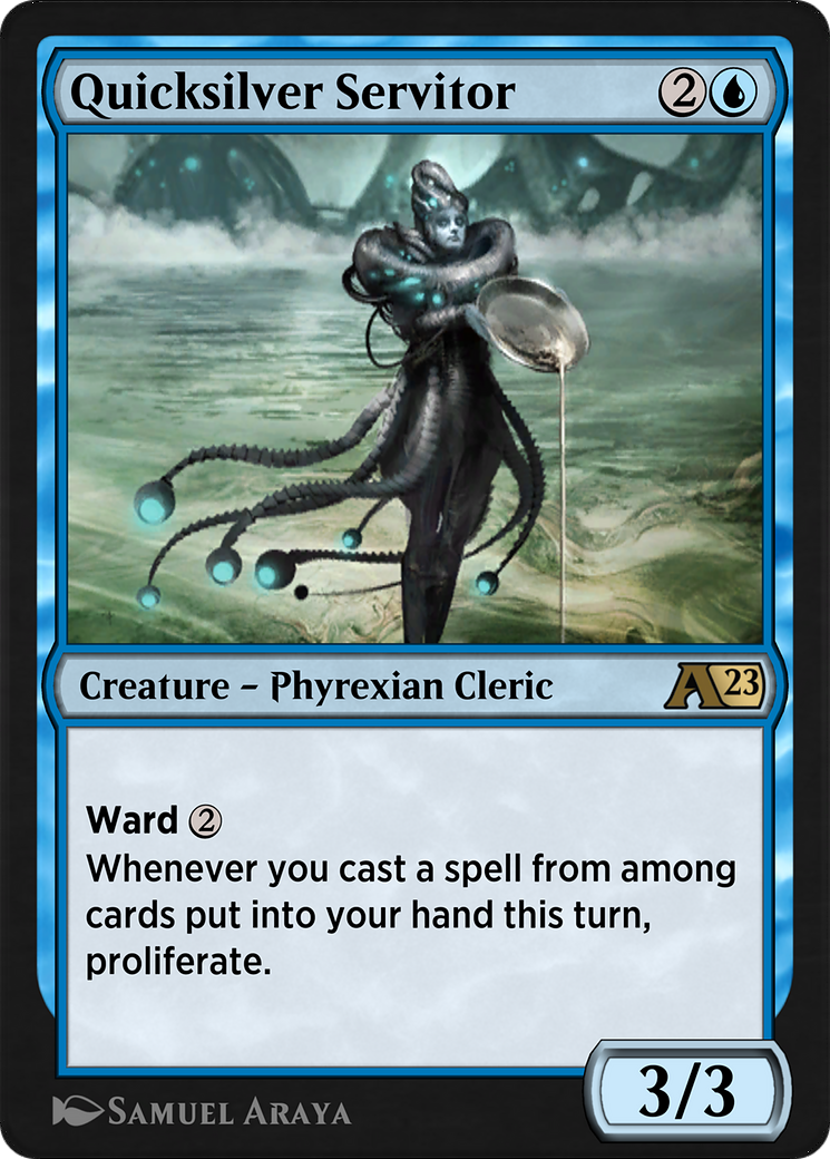 Image of Quicksilver Servitor (YONE-005) - Alchemy: Phyrexia