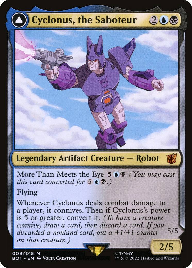 Image of Cyclonus, the Saboteur (BOT-009) - Transformers: (convertdfc) Foil