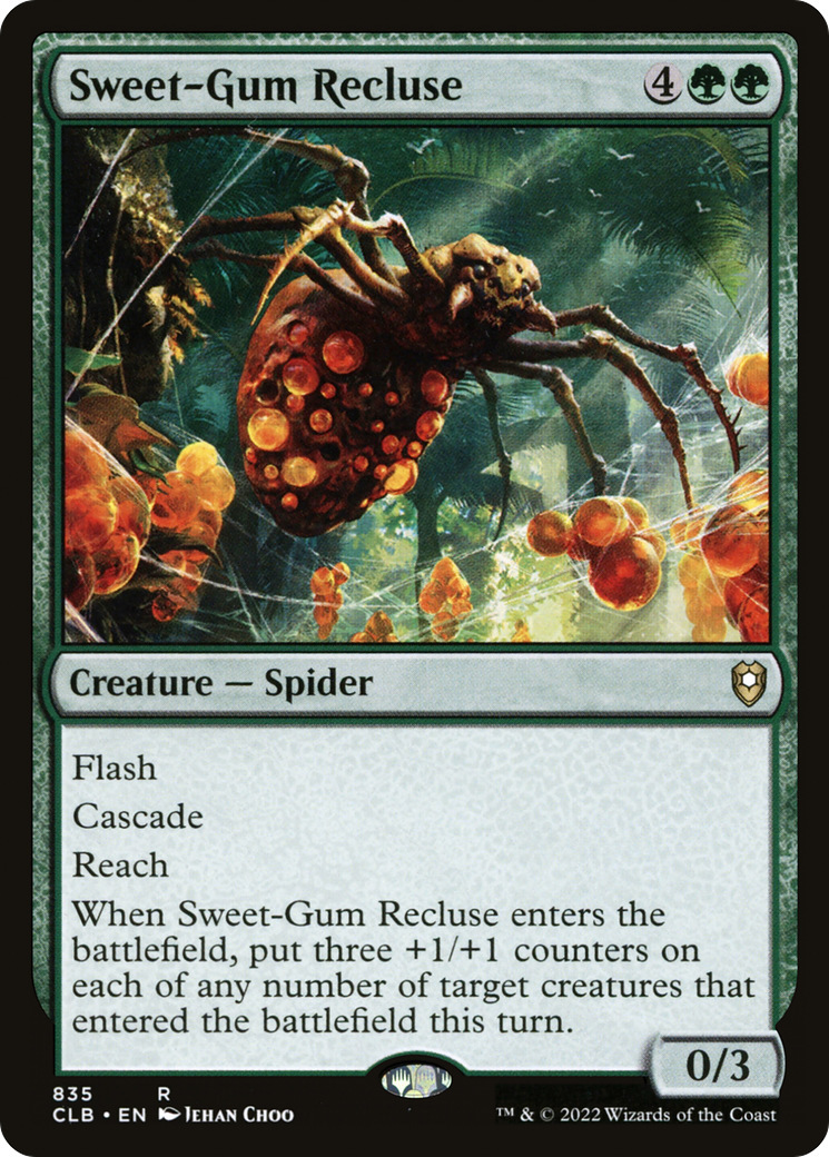 Image of Sweet-Gum Recluse (CLB-835) - Commander Legends: Battle for Baldur's Gate