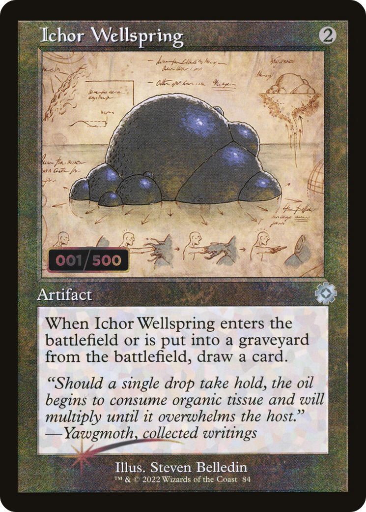 Image of Ichor Wellspring (Schematic) (Serial Numbered) (BRR-084) - The Brothers' War Retro Artifacts Foil
