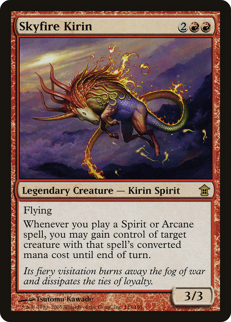 Image of Skyfire Kirin (SOK-113) - Saviors of Kamigawa Foil