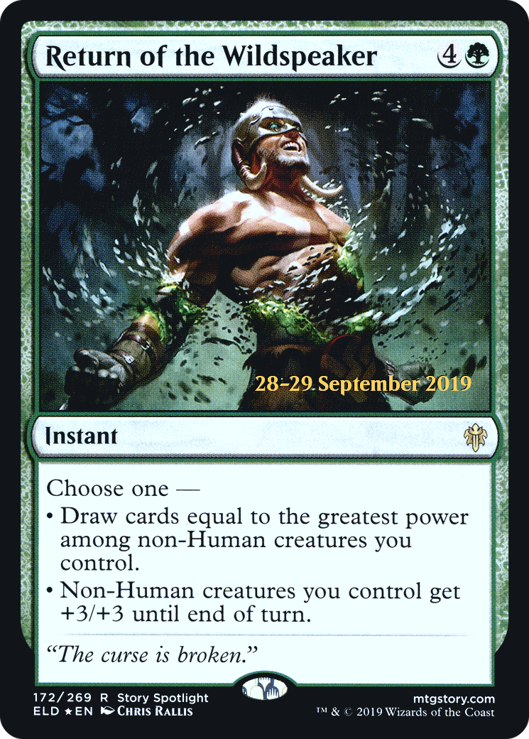 Image of Return of the Wildspeaker (PRE-172) - Throne of Eldraine Promos Foil