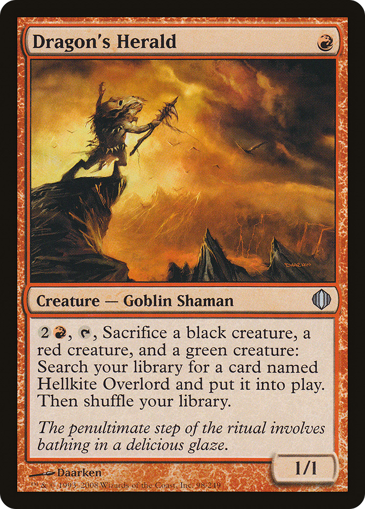 Image of Dragon's Herald (ALA-098) - Shards of Alara Foil