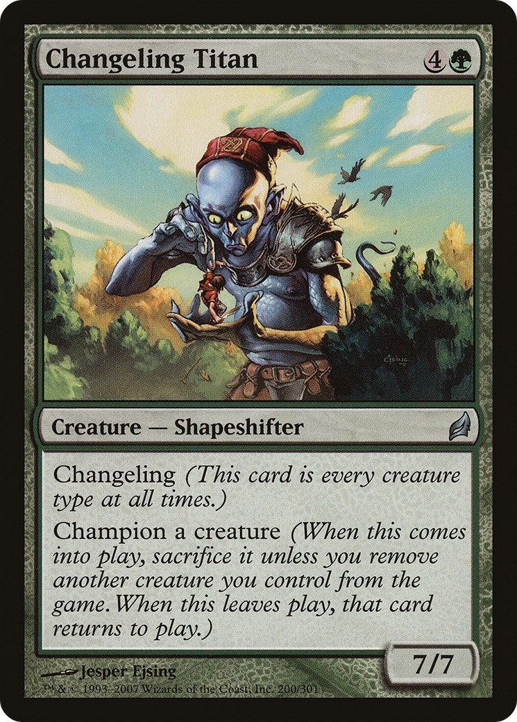 Image of Changeling Titan (LRW-200) - Lorwyn Foil