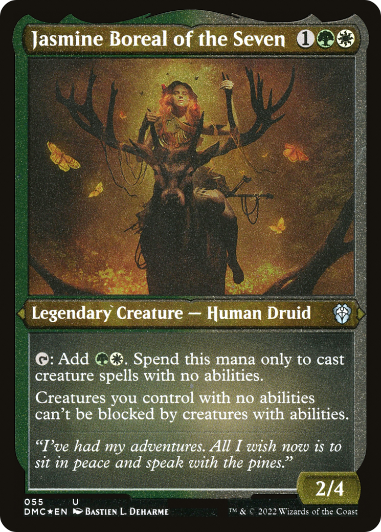 Image of Jasmine Boreal of the Seven (DMC-055) - Dominaria United Commander Etched Foil