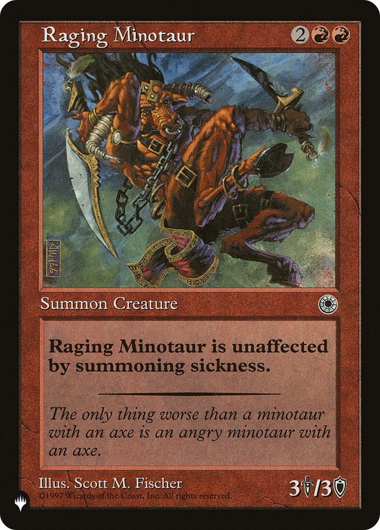 Image of Raging Minotaur (LIST-POR-146) - The List