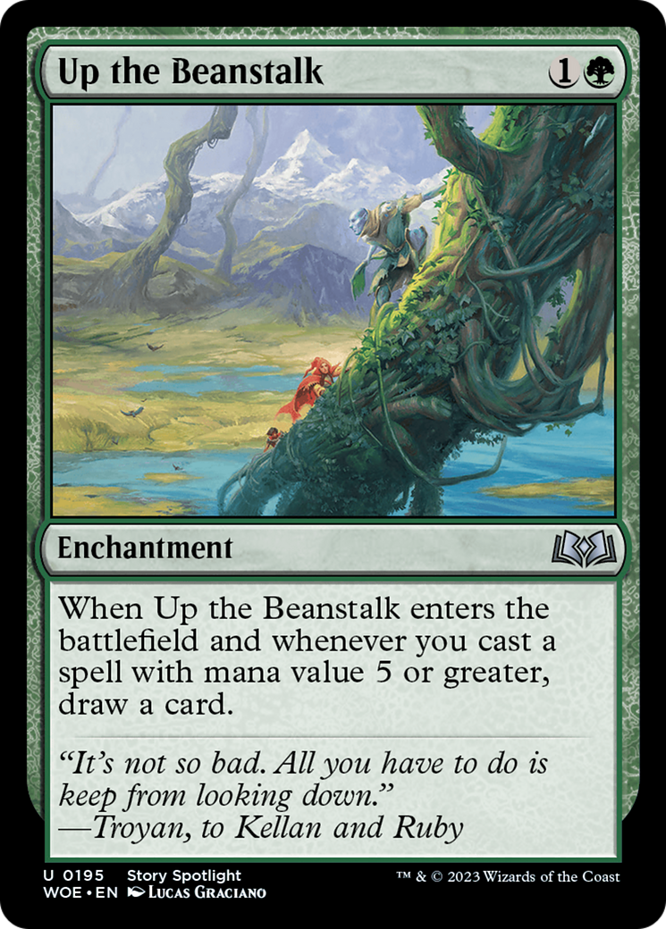 Image of Up the Beanstalk (WOE-195) - Wilds of Eldraine Foil