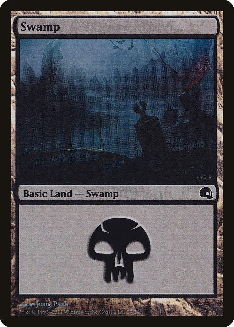 Image of Swamp (29) (GRV-029) - Premium Deck Series: Graveborn Foil