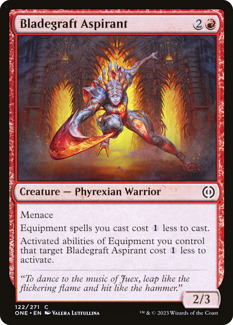 Image of Bladegraft Aspirant (ONE-122) - Phyrexia: All Will Be One Foil