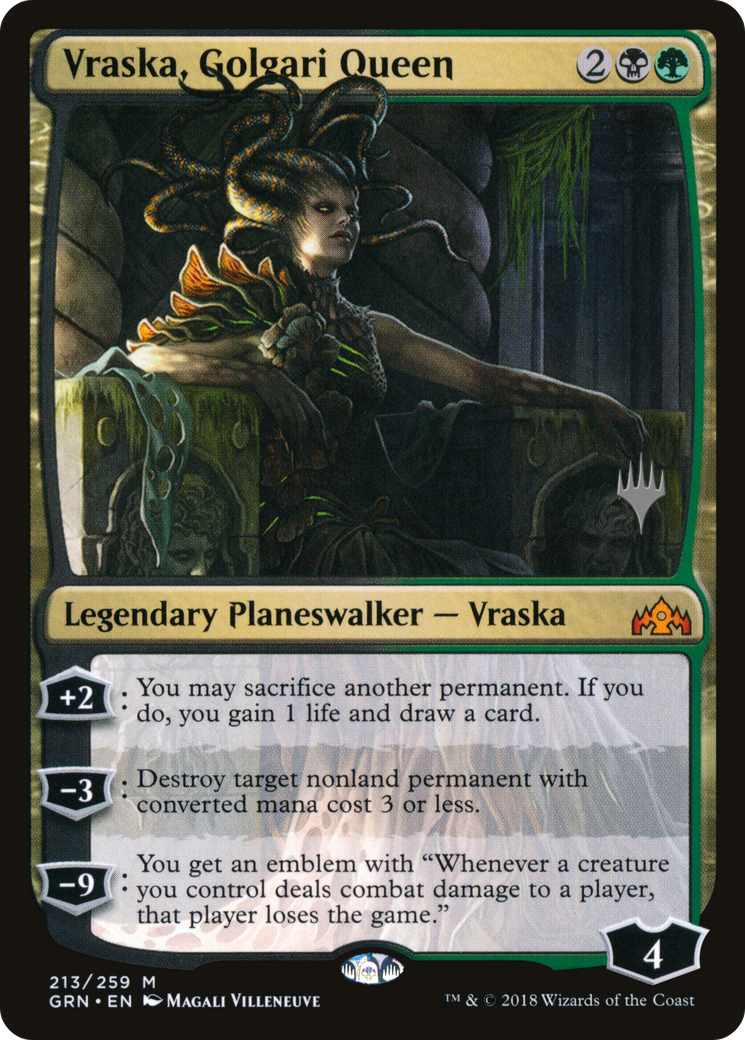 Image of Vraska, Golgari Queen (PPTHB-213) - Guilds of Ravnica Promos Foil