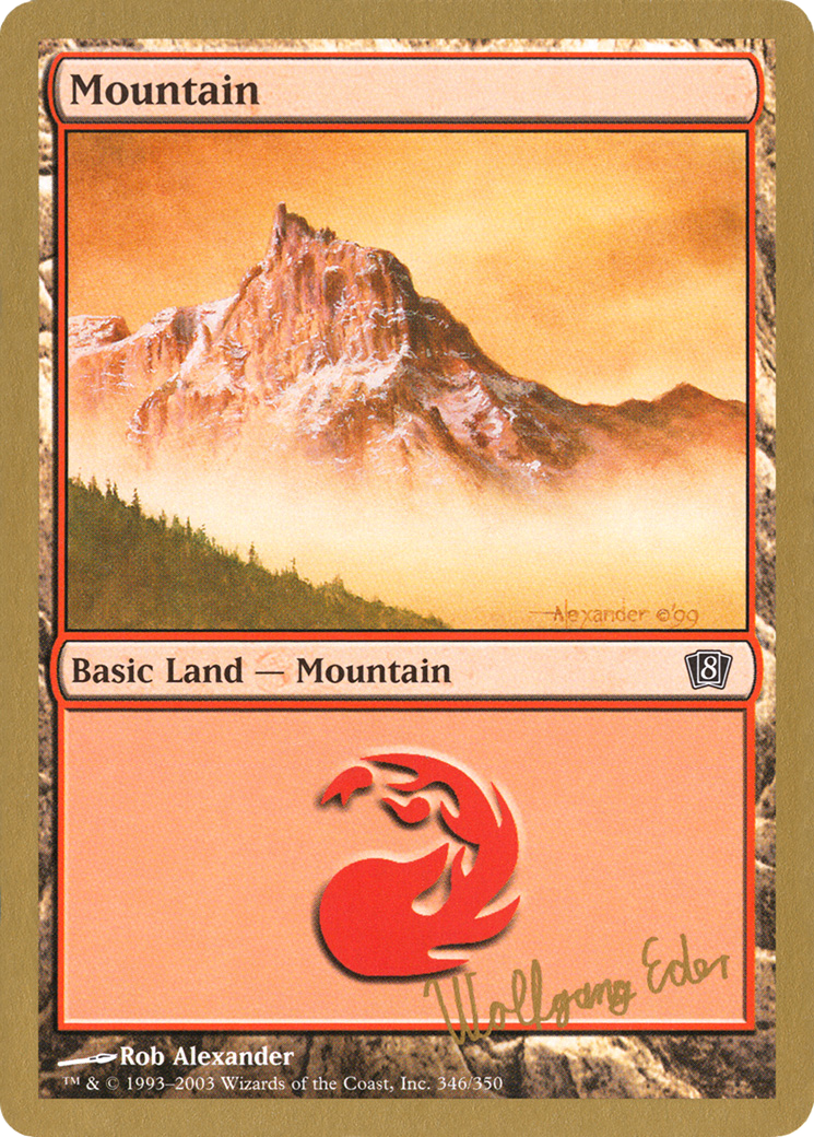 Image of Mountain (346) - 2003 Wolfgang Eder (8ED) (WCD-) - World Championship Decks 2003