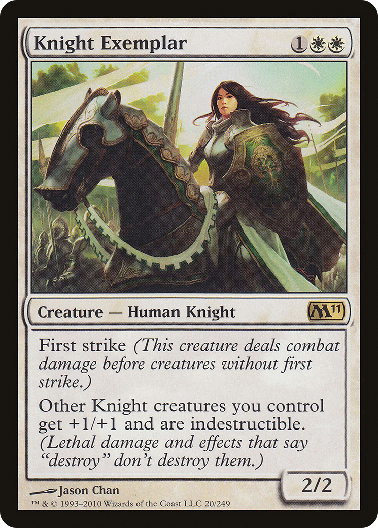 Image of Knight Exemplar (M11-020) - Magic 2011 Foil