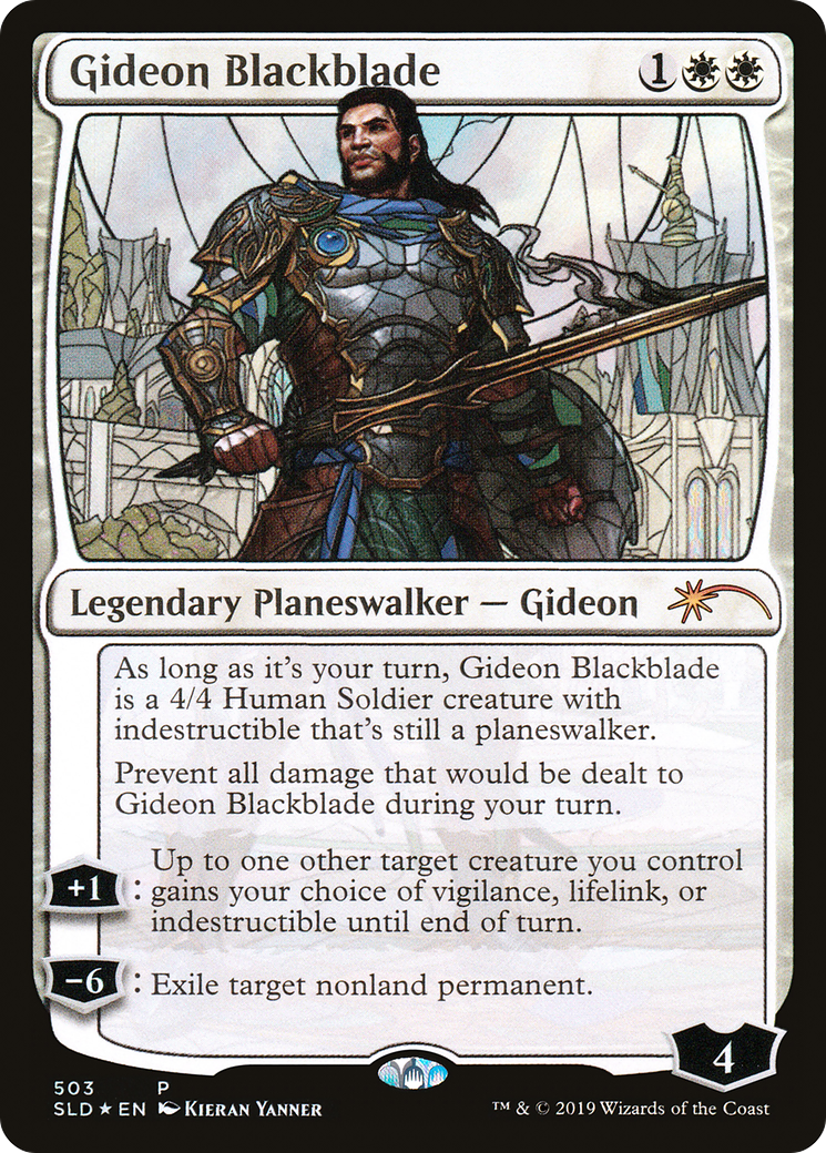 Image of Gideon Blackblade (Stained Glass) (SLD-503) - Secret Lair Drop Foil