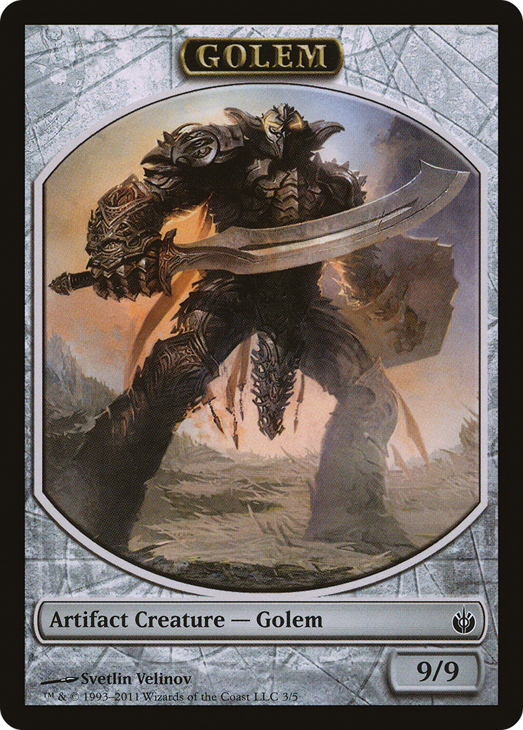 Image of Golem Token (MBS-003) - Mirrodin Besieged Tokens