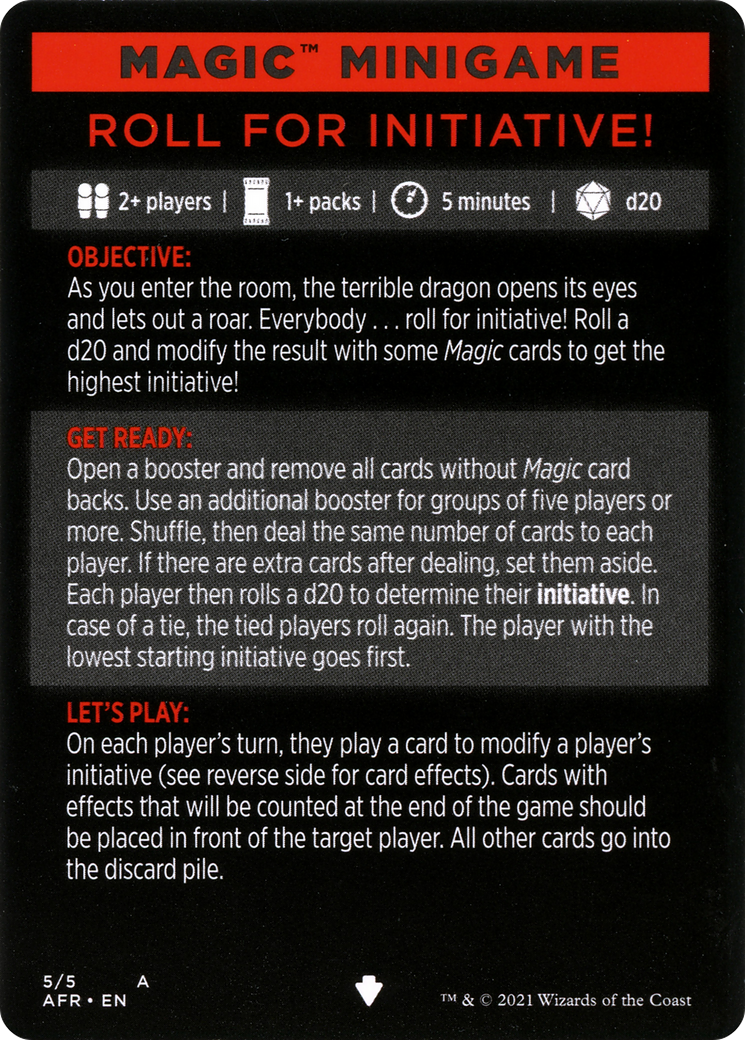 Image of Roll for Initiative // Roll for Initiative (cont'd) (MAFR-005) - Adventures in the Forgotten Realms Minigames