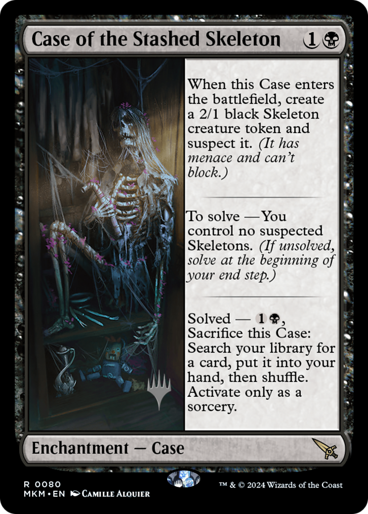 Image of Case of the Stashed Skeleton (PPMKM-080) - Murders at Karlov Manor Promos